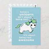 Geweldige Unicorn Briefkaart (Voorkant / Achterkant)