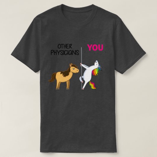 Geweldige Unicorn Cadeaus voor artsen T-shirt (Design voorkant)