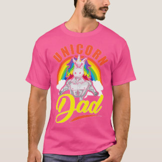 Geweldige Unicorn Dad Cool Unicorn Dads T-shirt