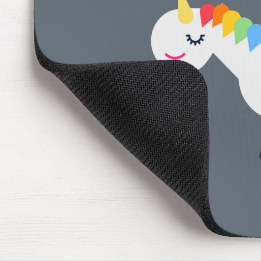 Geweldige Unicorn Mousepad Muismat (Hoek)