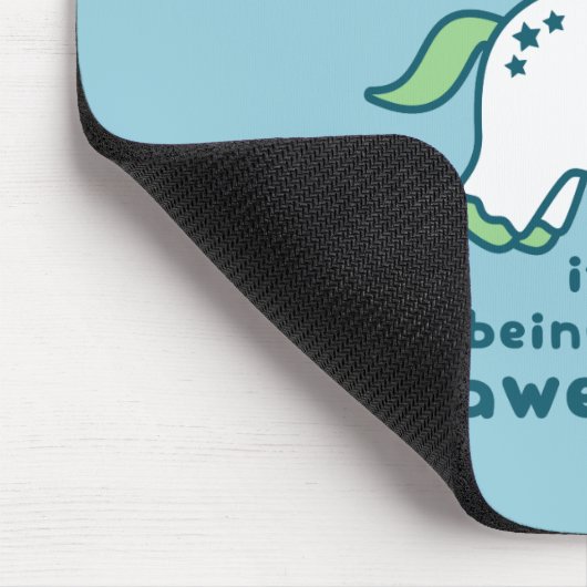 Geweldige Unicorn Muismat (Hoek)