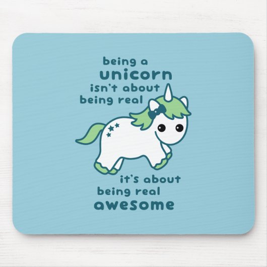 Geweldige Unicorn Muismat (Voorkant)