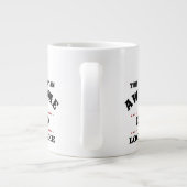 Geweldige vader bedankt vader van zoon of dochter grote koffiekop (Achterkant)