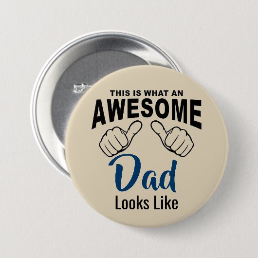 Geweldige vader Button (Voorkant /achterkant)