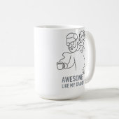 Geweldige vader Chaos King - Grappig Vaderdag cade Koffiemok (Voorkant rechts)