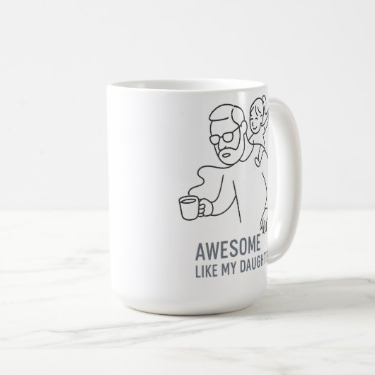 Geweldige vader Chaos King - Grappig Vaderdag cade Koffiemok (Voorkant rechts)