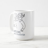 Geweldige vader Chaos King - Grappig Vaderdag cade Koffiemok (Voorkant links)