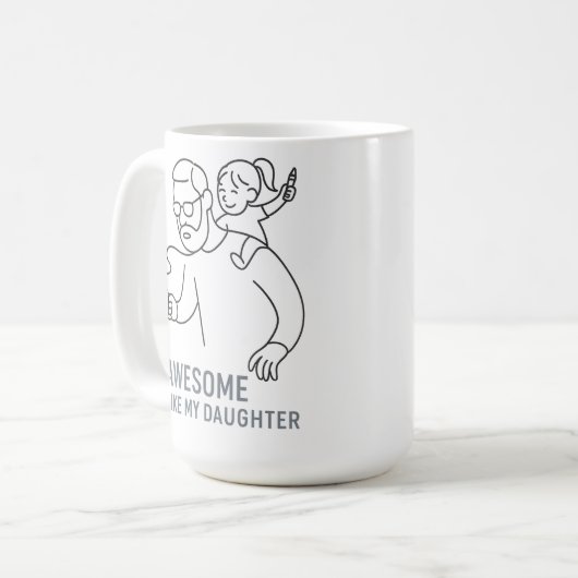 Geweldige vader Chaos King - Grappig Vaderdag cade Koffiemok (Voorkant links)