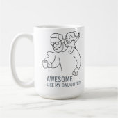 Geweldige vader Chaos King - Grappig Vaderdag cade Koffiemok (Links)