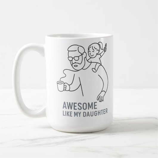 Geweldige vader Chaos King - Grappig Vaderdag cade Koffiemok (Links)