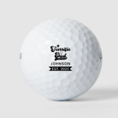 Geweldige vader Funny Fathers dag cadeau voor nieu Golfballen (Voorkant)