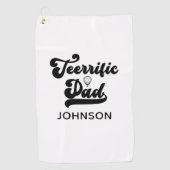Geweldige vader Grappig Vaders dag cadeau voor vad Golfhanddoek (Voorkant)