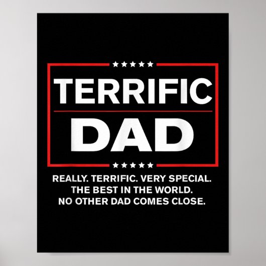 Geweldige vader - Grappige Donald Trump Vaders Dag Poster (Voorkant)
