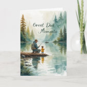 Geweldige vader Grote herinneringen Lake Vissen Va Kaart (Voorkant)