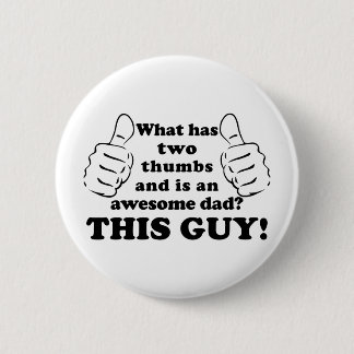 Geweldige vader met duim ronde button 5,7 cm