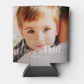 Geweldige vader sinds 20XX Moderne Eenvoudige eleg Blikjeskoeler (Voorkant)