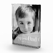 Geweldige vader sinds 20XX Moderne Eenvoudige eleg Fotoblokken (Rechts)