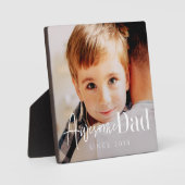 Geweldige vader sinds 20XX Moderne Eenvoudige eleg Fotoplaat (Voorkant)