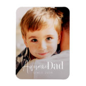 Geweldige vader sinds 20XX Moderne Eenvoudige eleg Magneet (Verticaal)