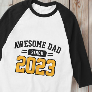 Geweldige vader sinds XX sportief moderne Vaderdag T-shirt