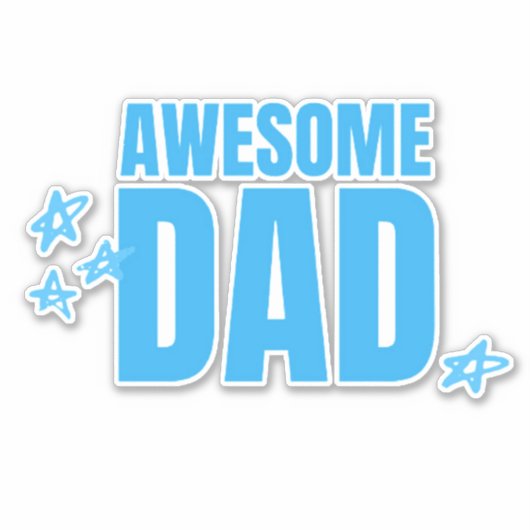 Geweldige vader sticker (Voorkant)