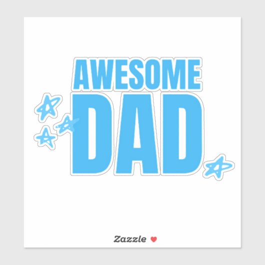 Geweldige vader sticker (Vel)