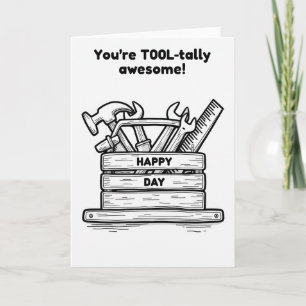 Geweldige Vader Tools Vaderdag Kaart