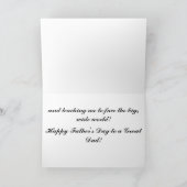 Geweldige vader Vaderdag Kaart (Binnen)