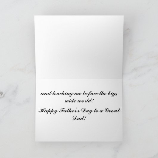 Geweldige vader Vaderdag Kaart (Binnen)