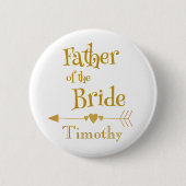 Geweldige vader van de Bride Ronde Button 5,7 Cm (Voorkant)