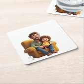 Geweldige vaderdag kartonnen onderzetters (Schuin)