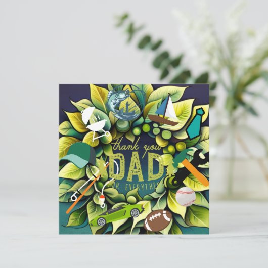 Geweldige vaders feestdagenkaart (Staand voorkant)