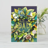 Geweldige vaders feestdagenkaart (Staand voorkant)