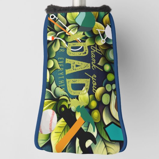 Geweldige vaders golfheadcover (Draai 90)