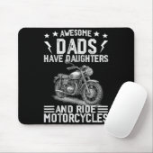 Geweldige vaders hebben dochters en rijden op moto muismat (Met muis)