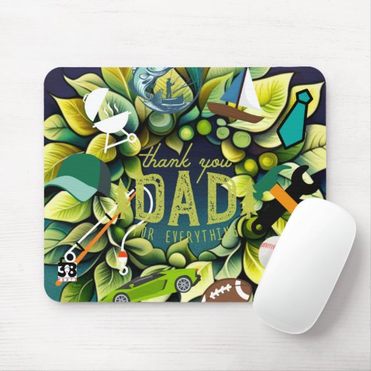 Geweldige vaders muismat (Met muis)