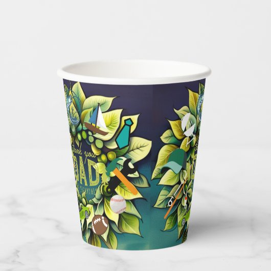 Geweldige vaders papieren bekers (Voorkant)