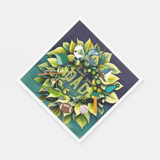 Geweldige vaders servet (Hoek)