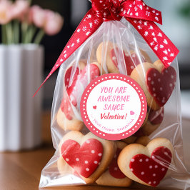 Geweldige Valentijn Sauce Favor Ronde Sticker