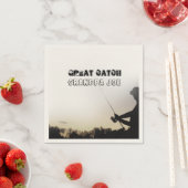 Geweldige vangst - Artsy Fisherman Vist op maat Servet (Insitu)