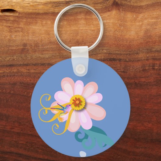 Geweldige ventilator en mensvogel sleutelhanger (Achterkant)