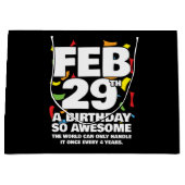 Geweldige Verjaardag 2024 schrikkeldag schrikkelja Groot Cadeauzakje (Voorkant)