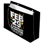 Geweldige Verjaardag 2024 schrikkeldag schrikkelja Groot Cadeauzakje (Voorkant Gekanteld)