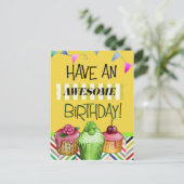 Geweldige Verjaardag Briefkaart (Staand voorkant)