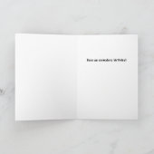 Geweldige verjaardag waarschuwing kaart (Binnen)