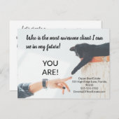 Geweldige verkoop van onroerend goed voor klanten briefkaart (Voorkant / Achterkant)