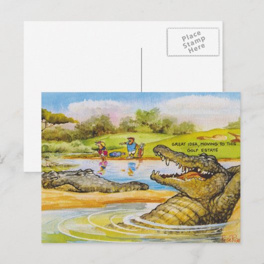 Geweldige verplaatsing briefkaart (Voorkant / Achterkant)