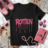 Geweldige, vette, ROTTEN Roze druipende tekst Tri-Blend Shirt