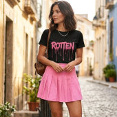 Geweldige, vette, ROTTEN Roze druipende tekst Tri-Blend Shirt
