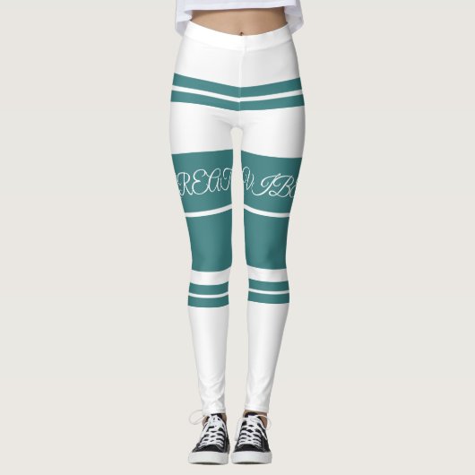 Geweldige Vibes Green Luxury Leggings voor vrouwen (Voorkant)